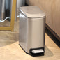 Pedal Bin Dustbin Stainless Steel Waste w/Bucket & Removable Lid Kitchen Bedroom