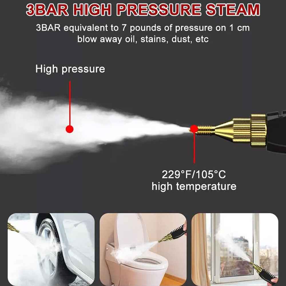 2500W Portable Handheld Steam Cleaner High Temperature Steam Cleaning Machine UK