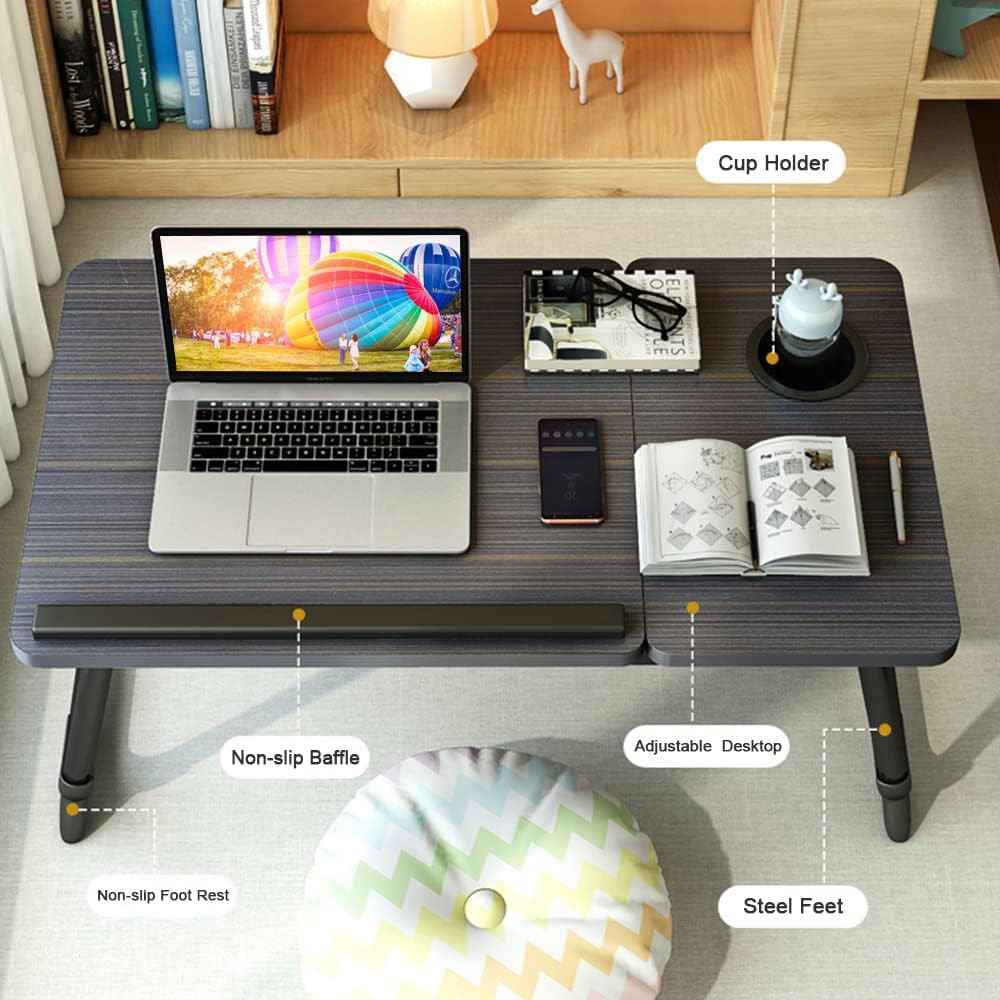 Folding Laptop Table Stand Bed Tray Sofa Lap Portable Computer Desk Breakfast