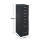 3/5/6/8 Drawers Mobile Metal Desk Office Pedestal Storage Filing Cabinets Unit