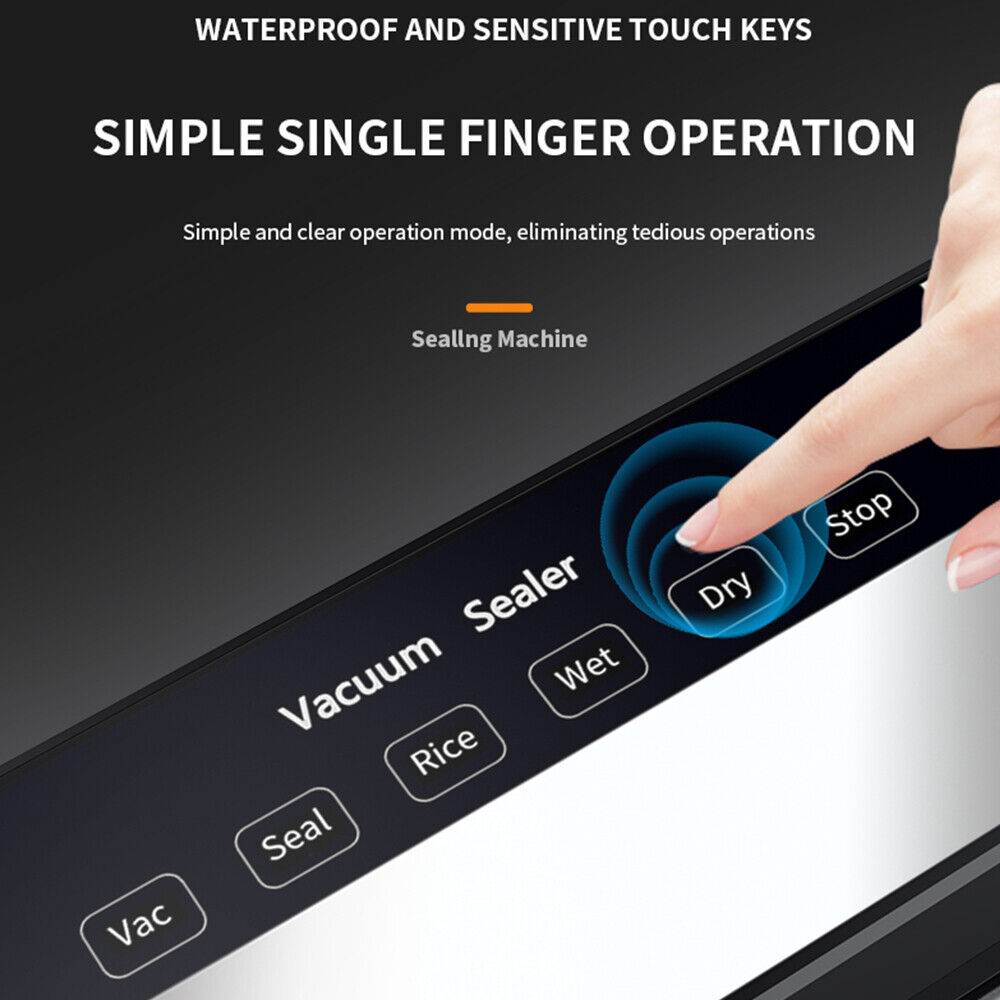 Electric Food Vacuum Sealer Automatic Dry Wet Sealing Packaging Machine +40 Bags