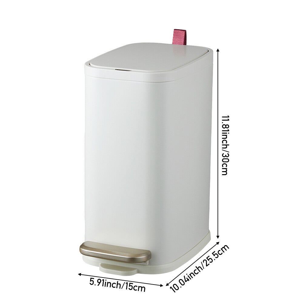 Pedal Bin Dustbin Stainless Steel Waste w/Bucket & Removable Lid Kitchen Bedroom