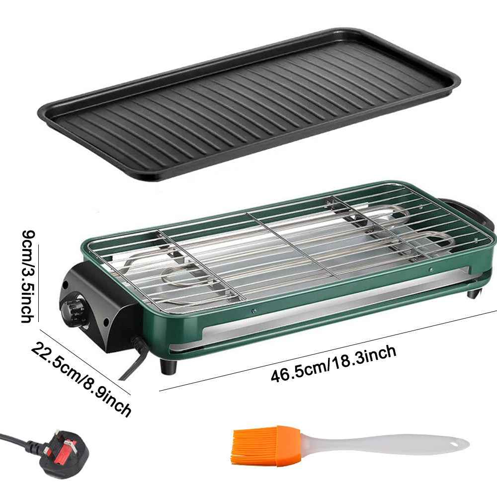 Barbecue 1500W Griddle Indoor BBQ Smokeless Convenient Hot PlateElectric Kwzwgdn