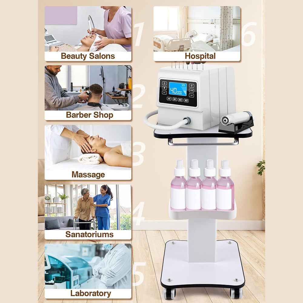 White Beauty Salon Trolley On Wheels SPA Machine Storage Rolling Trolley Cart K