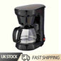 750ml Filter Coffee Maker Machine Instant Anti-Drip Keep Warm Quick Brew Black