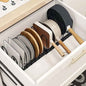 Expandable Kitchen Saucepan Pan Pot Lid Rack Holder Cupboard Drawer Organisers