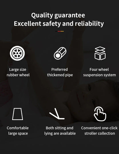 3 in 1 Pram Newborn Baby Buggy Set Travel System with Car Seat Folding Pushchair