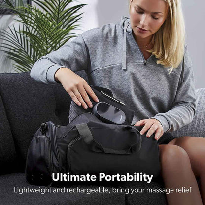 GEEPAS 2-in-1 Knee & Calf Leg Massager with Heat for Pain Relief Relaxation