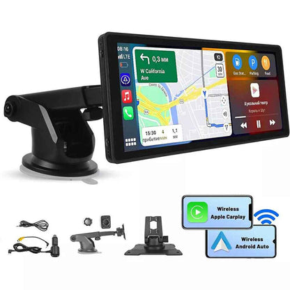 10.26 Inch 4K Touch Screen Car Bluetooth FM Wireless Apple CarPlay Android Auto