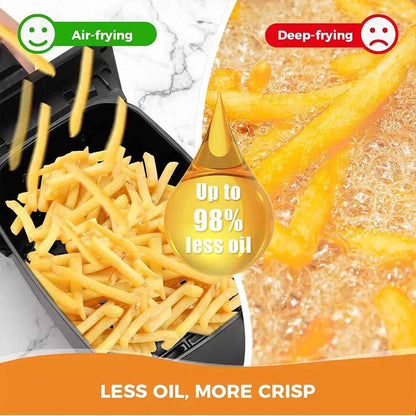 6L+6L Dual Zone Digital Air Fryer Oven Cooker Oil Free Low Fat with 100 Tray