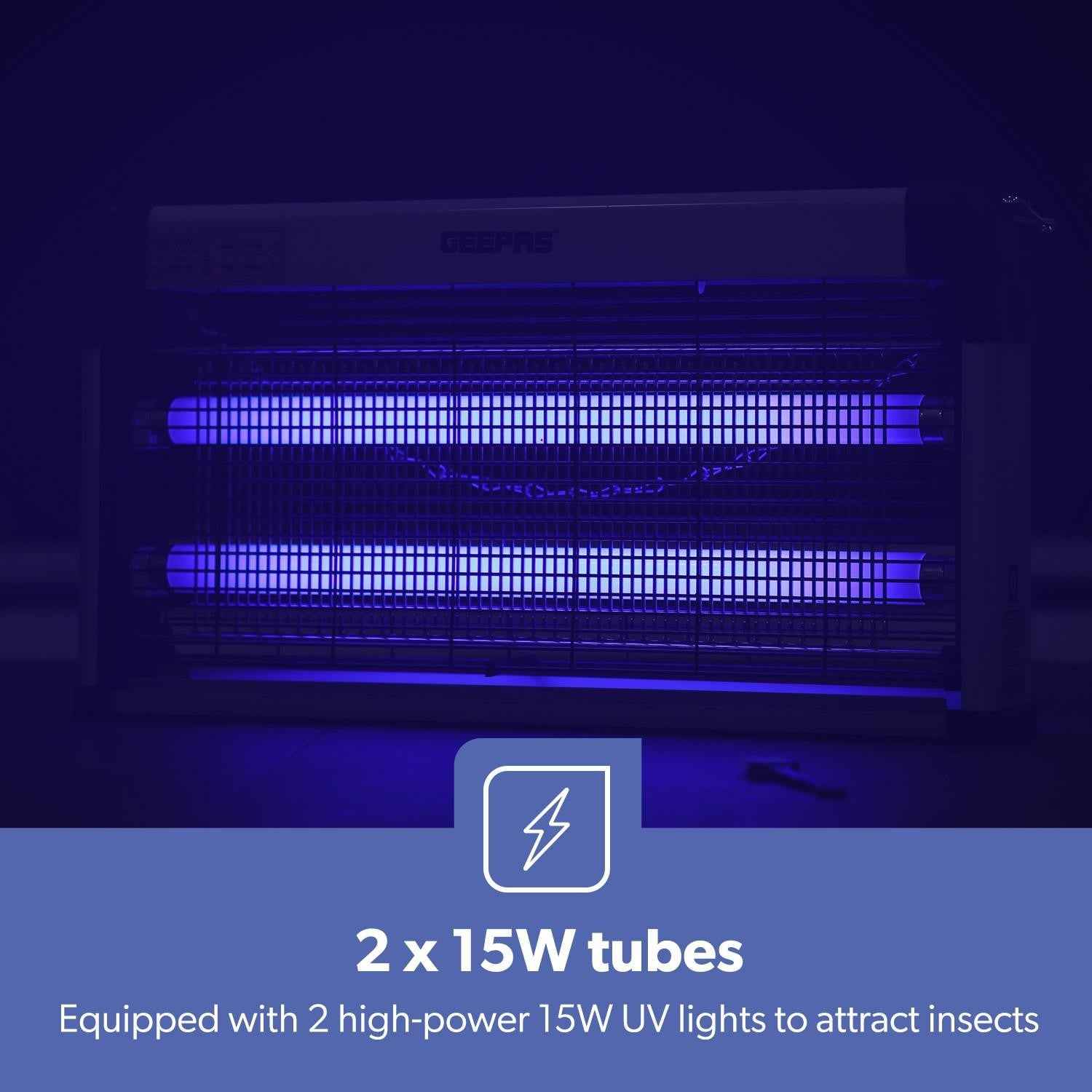GEEPAS 30W Electric UV Light Insect Mosquito Fly Bug Zapper Killer