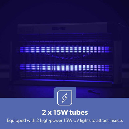 GEEPAS 30W Electric UV Light Insect Mosquito Fly Bug Zapper Killer