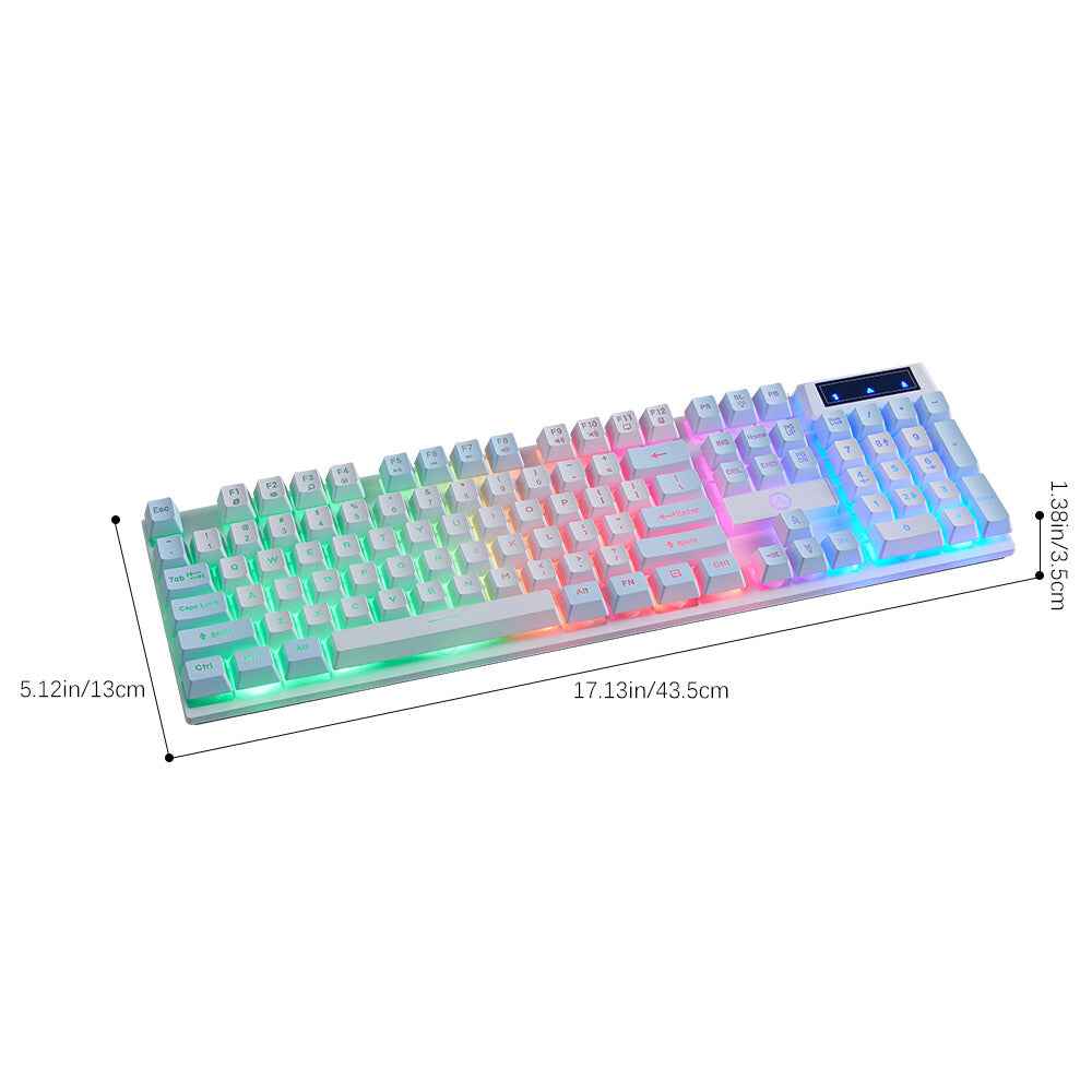 K500 Mechanical Gaming Keyboard 104 Keys USB Wired RGB Backlit Keypad PC Game