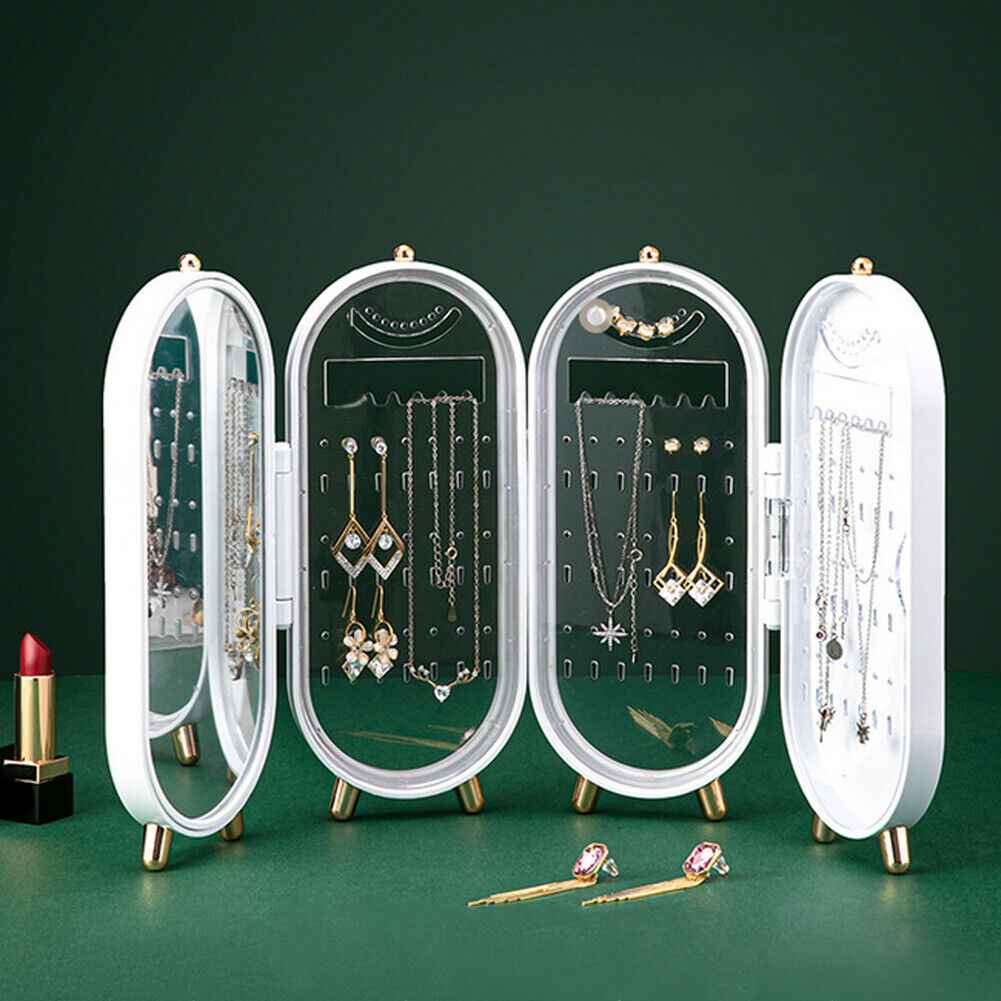 Large Jewellery Organiser Box Earrings Necklaces Bracelets Jewelry Display Shelf