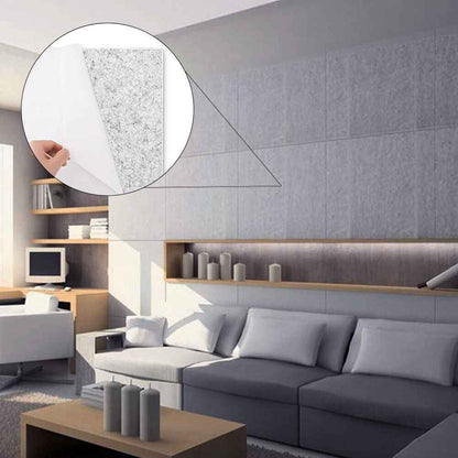12x Self-adhesive Acoustic Wall Panel Tiles Studio Sound Proofing Insulation Pad