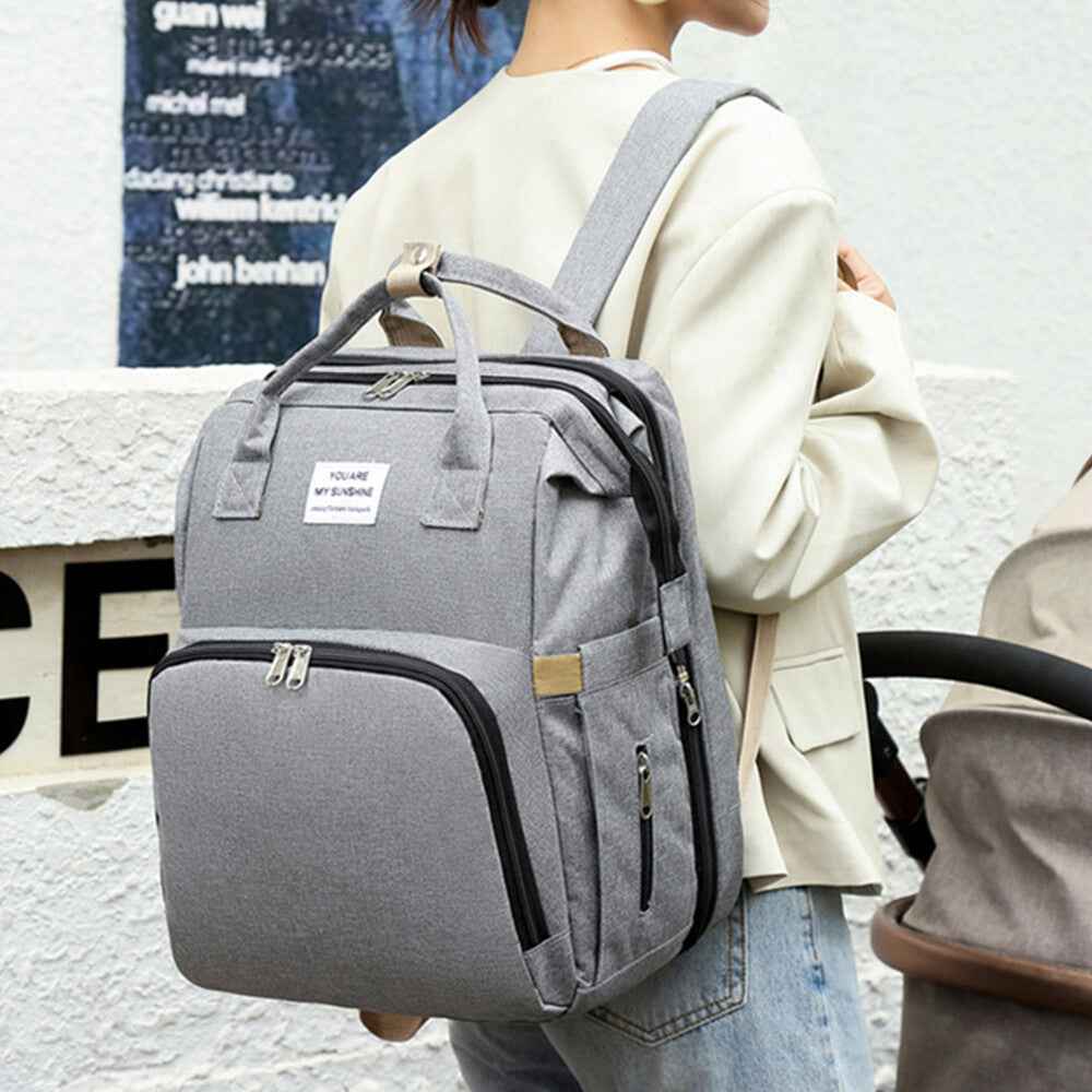 Baby Changing Bag Diaper Bag Large Nappy Backpack with Portable Changing Mat UK