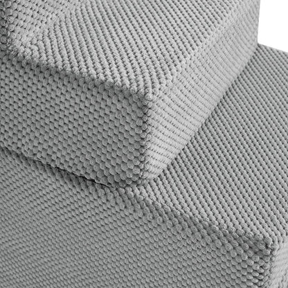 3/4/5 Steps Dog Stairs Pet For Bed Sofa Cats Ladder Ramp With Removable Cover UK