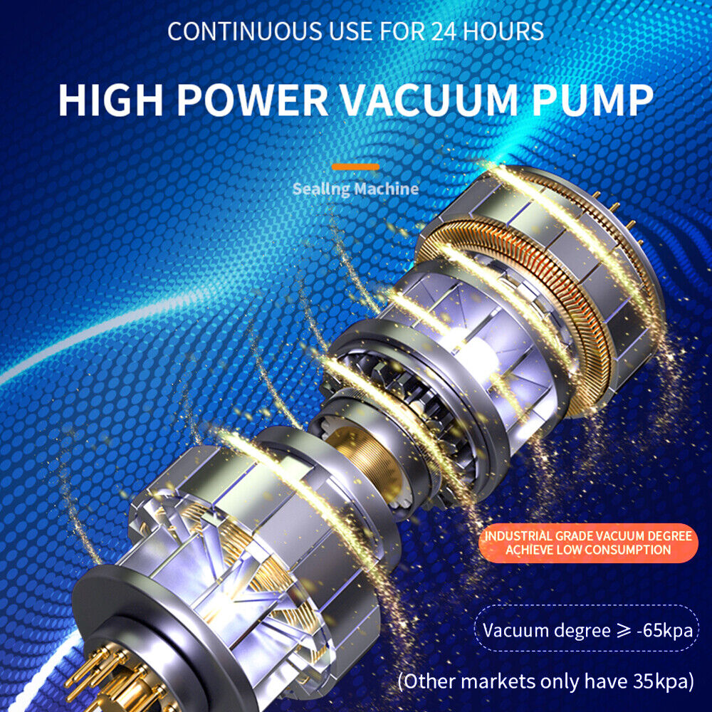 Electric Food Vacuum Sealer Automatic Dry Wet Sealing Packaging Machine +40 Bags