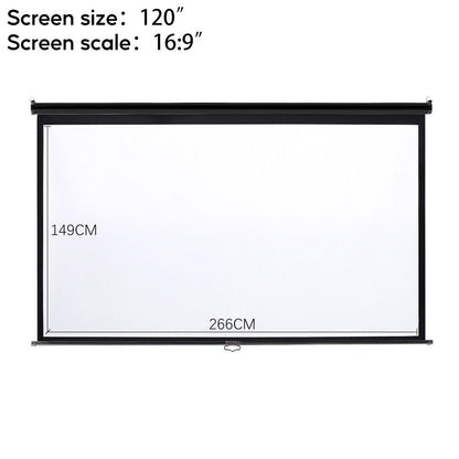 Electric Motorised Projector Screen 3D HD Home Theater Projection 16:9 4:3 Sizes