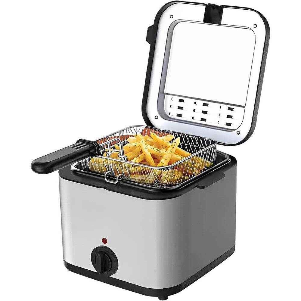 1000W 2.5L Electric Deep Fat Fryer Stainless Steel Non-stick Chip Pan UK