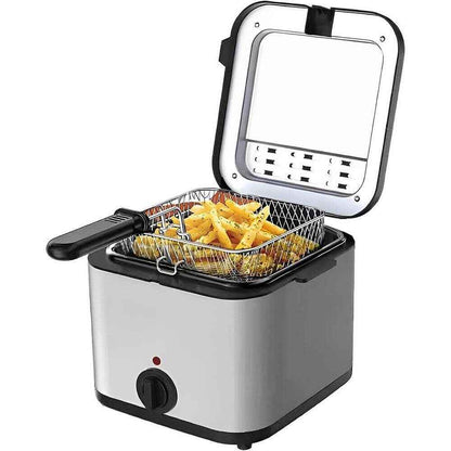 1000W 2.5L Electric Deep Fat Fryer Stainless Steel Non-stick Chip Pan UK