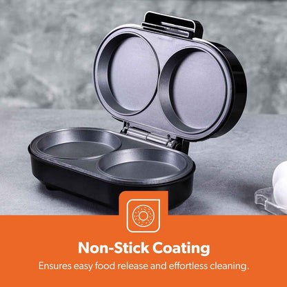 GEEPAS Dual Omelette Maker Non-Stick Deep Fill Cooking Plates Double Egg Cooker