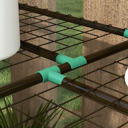 3 Tier Mini Greenhouse Portable Green House w/ Roll-up Doors, 151H x 143Wcm