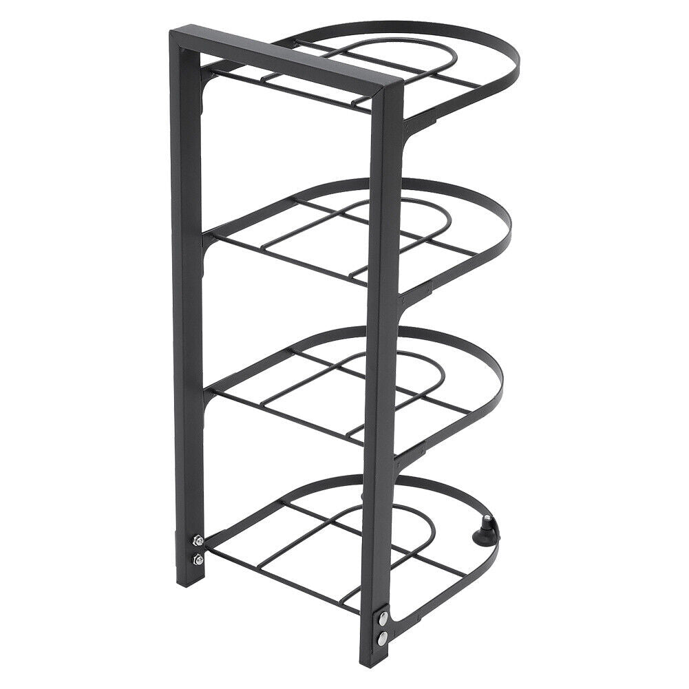2/3/4 Tier Kitchen Pot Pan Saucepan Storage Rack Holder Organiser Stand Shelf UK
