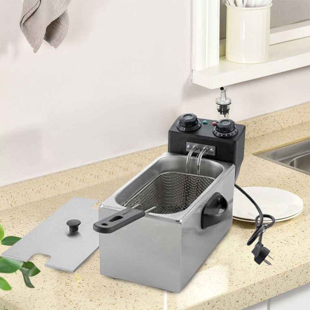 2000W Deep Fat Chip Fryer 3L Basket Oil Fried Chips Safe Basket Handle UK