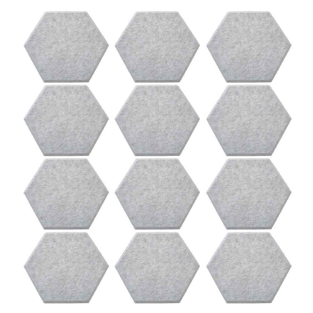 12x Self-adhesive Acoustic Wall Panel Tiles Studio Sound Proofing Insulation Pad