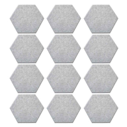 12x Self-adhesive Acoustic Wall Panel Tiles Studio Sound Proofing Insulation Pad