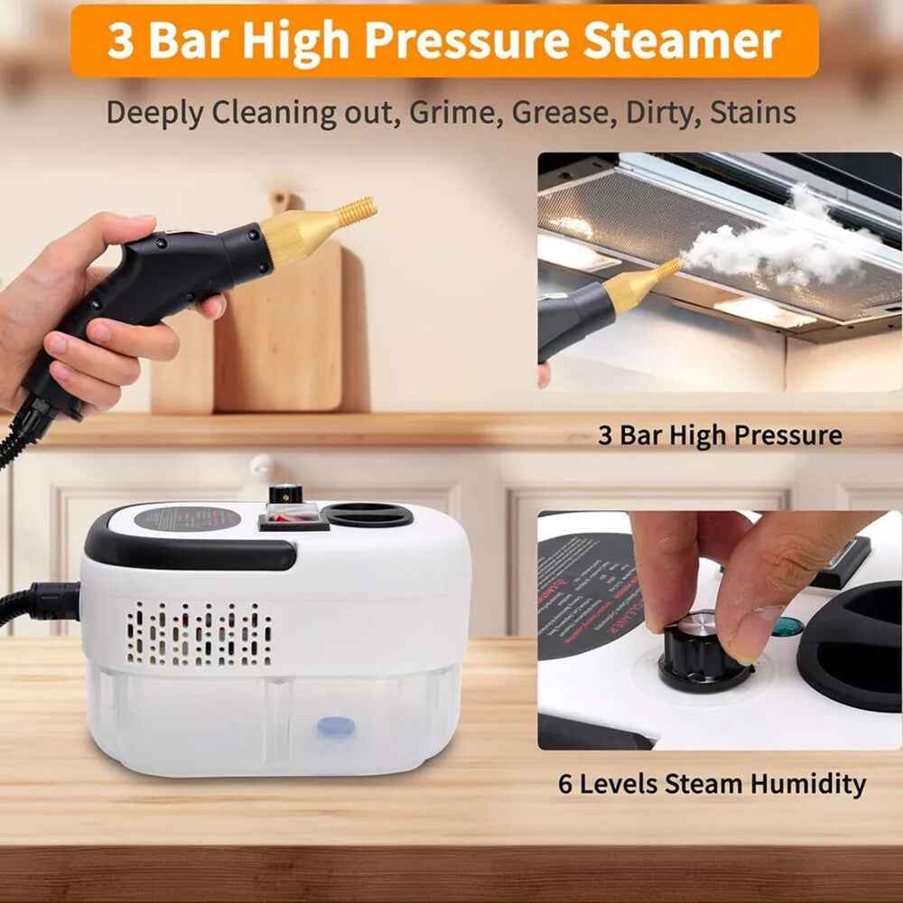 2500W Portable Handheld Steam Cleaner High Temperature Steam Cleaning Machine UK