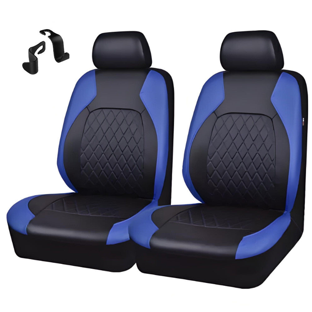 4PCS FULL SET FRONT REAR FABRIC CAR SEAT COVERS PROTECTORS UNIVERSAL WASHABLE UK