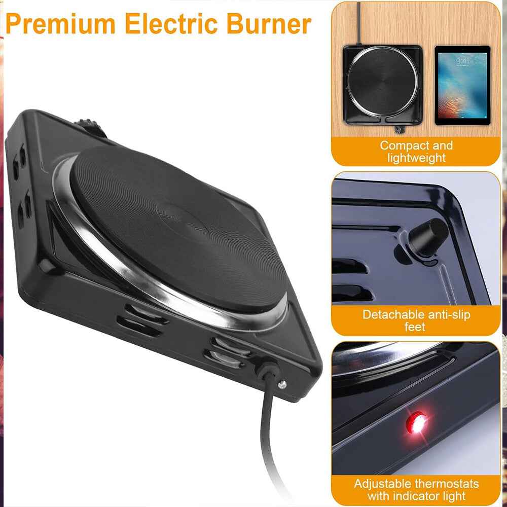 2800W Hot Plate Electric Cooker Single Portable Table Top Kitchen Hob Stove UK