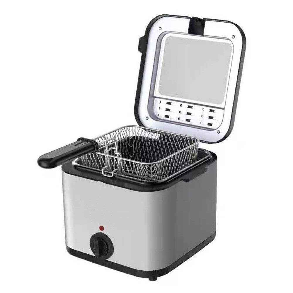 1000W 2.5L Electric Deep Fat Fryer Stainless Steel Non-stick Chip Pan UK