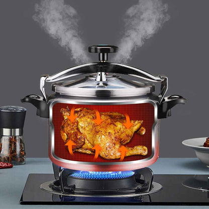 Aluminium Pressure Cooker Quick with Lid Latch Indicator 7L-11L Explosion-Proof