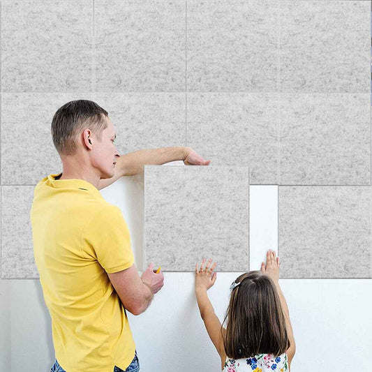 12x Self-adhesive Acoustic Wall Panel Tiles Studio Sound Proofing Insulation Pad