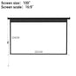 Electric Motorised Projector Screen 3D HD Home Theater Projection 16:9 4:3 Sizes