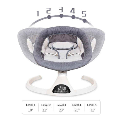 Bluetooth Electric Baby Swing Infant Music Cradle Bouncer Chair Rocker Remote UK