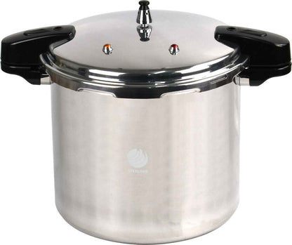 Aluminium Induction Pressure Cooker Dual Handle Kitchen Catering Cookware