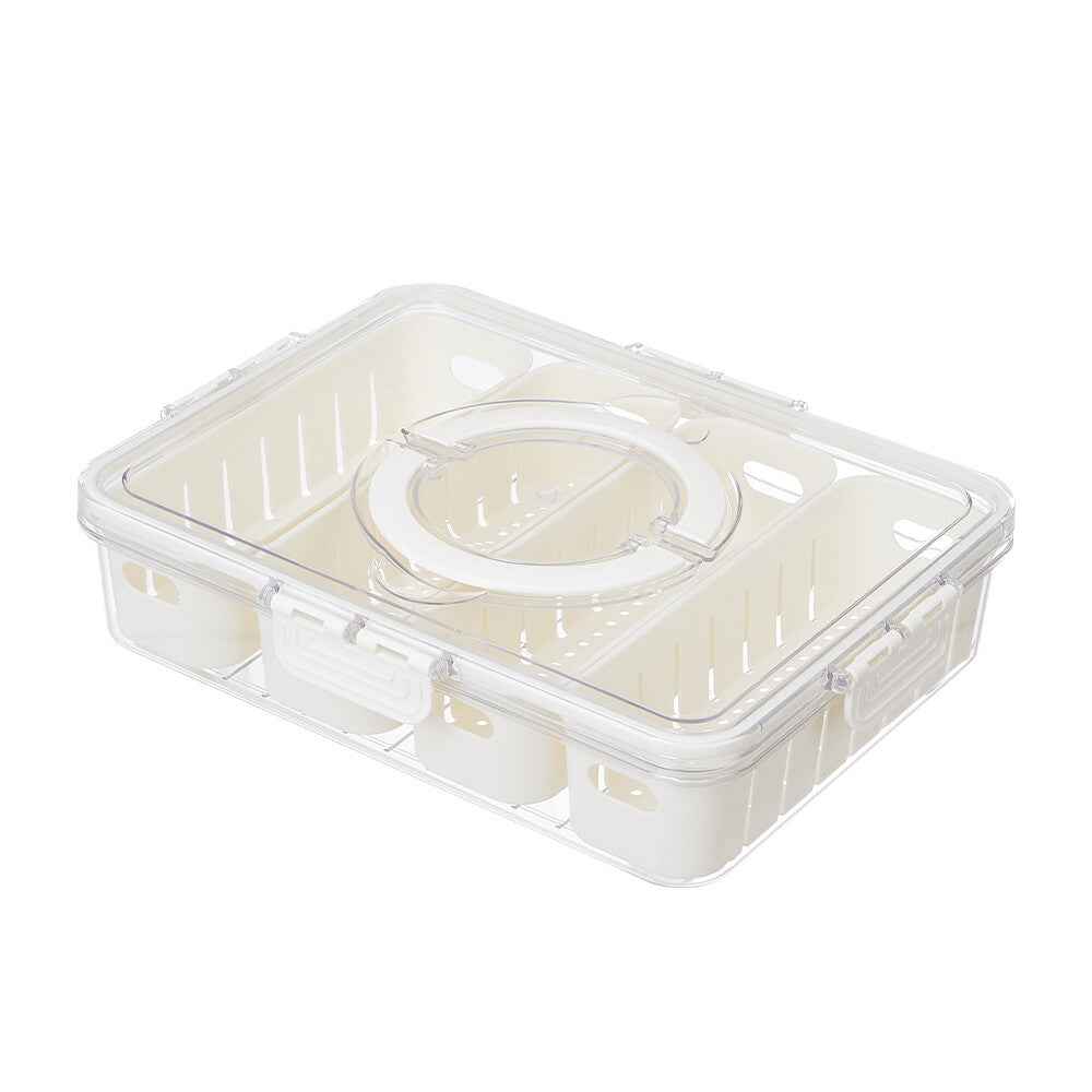 Fridge Box Holder Kitchen Cupboard Organiser Food Storage Dividers Container Lid