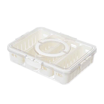 Fridge Box Holder Kitchen Cupboard Organiser Food Storage Dividers Container Lid