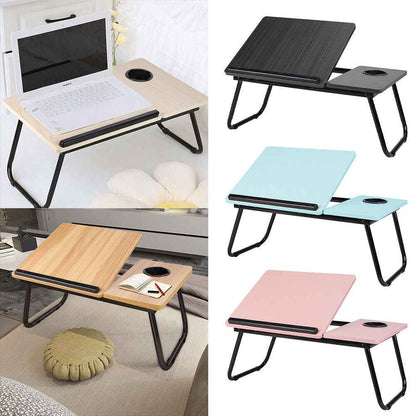 Folding Laptop Bed Table Sofa Breakfast Tray Portable Computer Lap Desk Stand