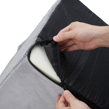 3/4/5 Steps Dog Stairs Pet For Bed Sofa Cats Ladder Ramp With Removable Cover UK