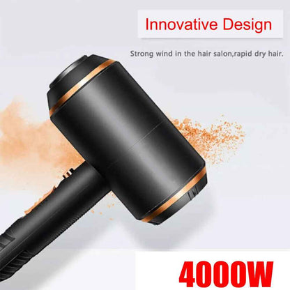 4000W Professional Fast Dry Dryer Ionic Hair Dryer for Curly Straight Hair