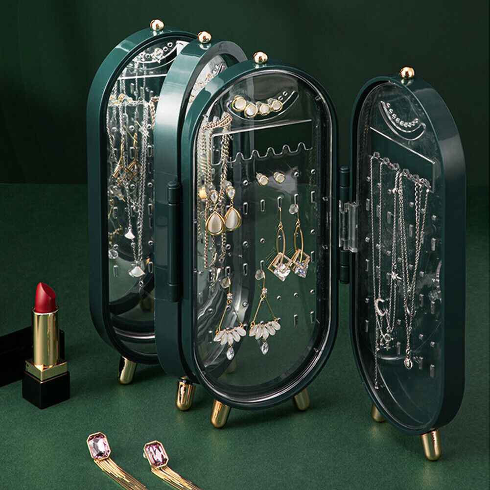 Large Jewellery Organiser Box Earrings Necklaces Bracelets Jewelry Display Shelf