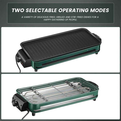Barbecue 1500W Griddle Indoor BBQ Smokeless Convenient Hot PlateElectric Kwzwgdn