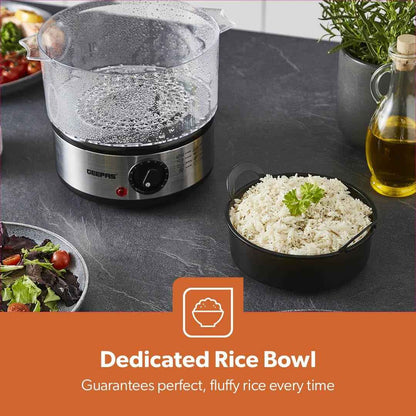 3-Tier Food Steamer 7.2L Electric Vegetable Steamer Healthy Steam Multi-cooker