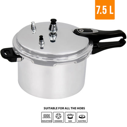 3.5/6/7.5 Litre Dual Handle aluminum Pressure Cooker Kitchen Catering Cookware