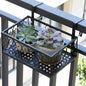 Fence Balcony Metal Hanging Small Plant Planter Stand Flower Pots Holder Rack UK